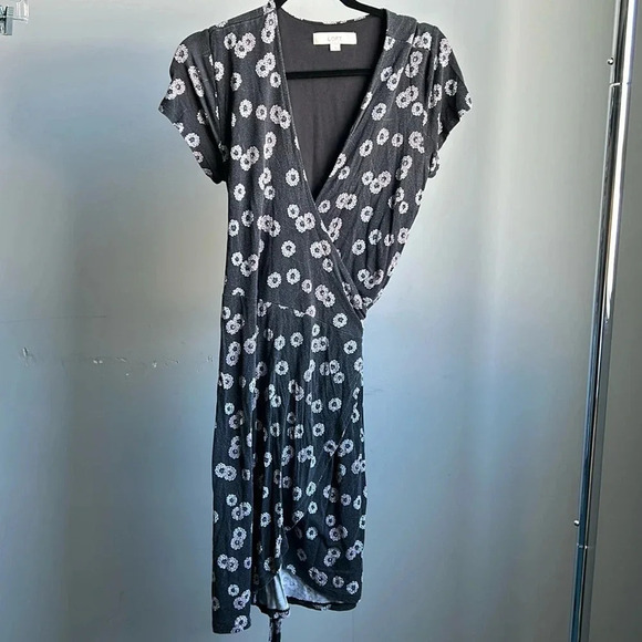 LOFT Wrap Dress with Flowers | LOFT Dress | Wrap Dress | Floral | Flower Print - Picture 1 of 9